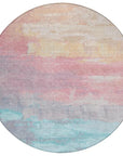 LOOMLAN Rugs Duskaria Orange Washable Indoor-Outdoor Rug
