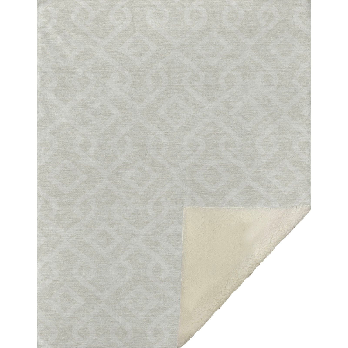 Offset Stripes Ivory Washable Indoor-Outdoor Rug