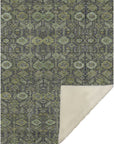 Bohemian Green Washable Indoor-Outdoor Rug