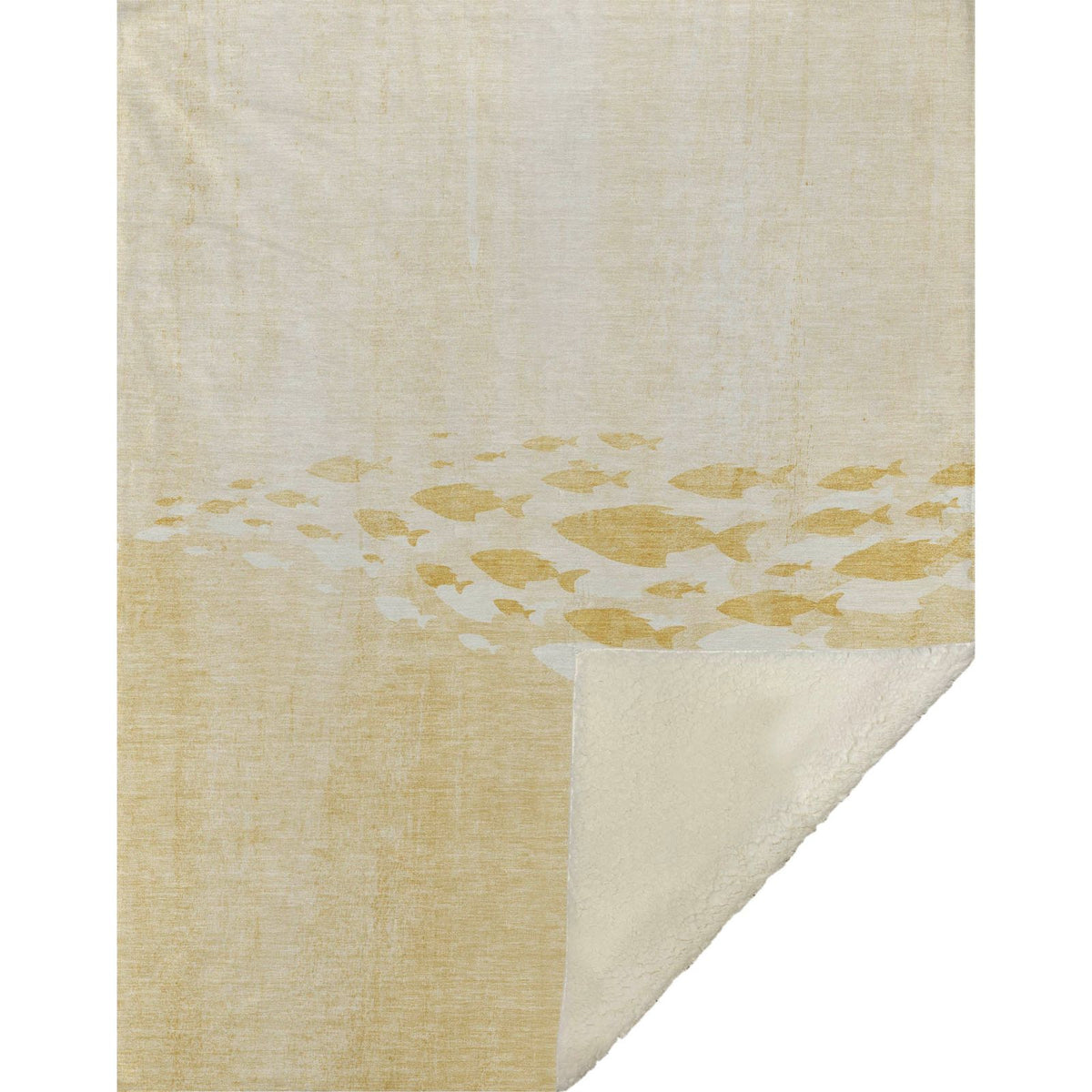 Nautical Gold Washable Indoor-Outdoor Rug