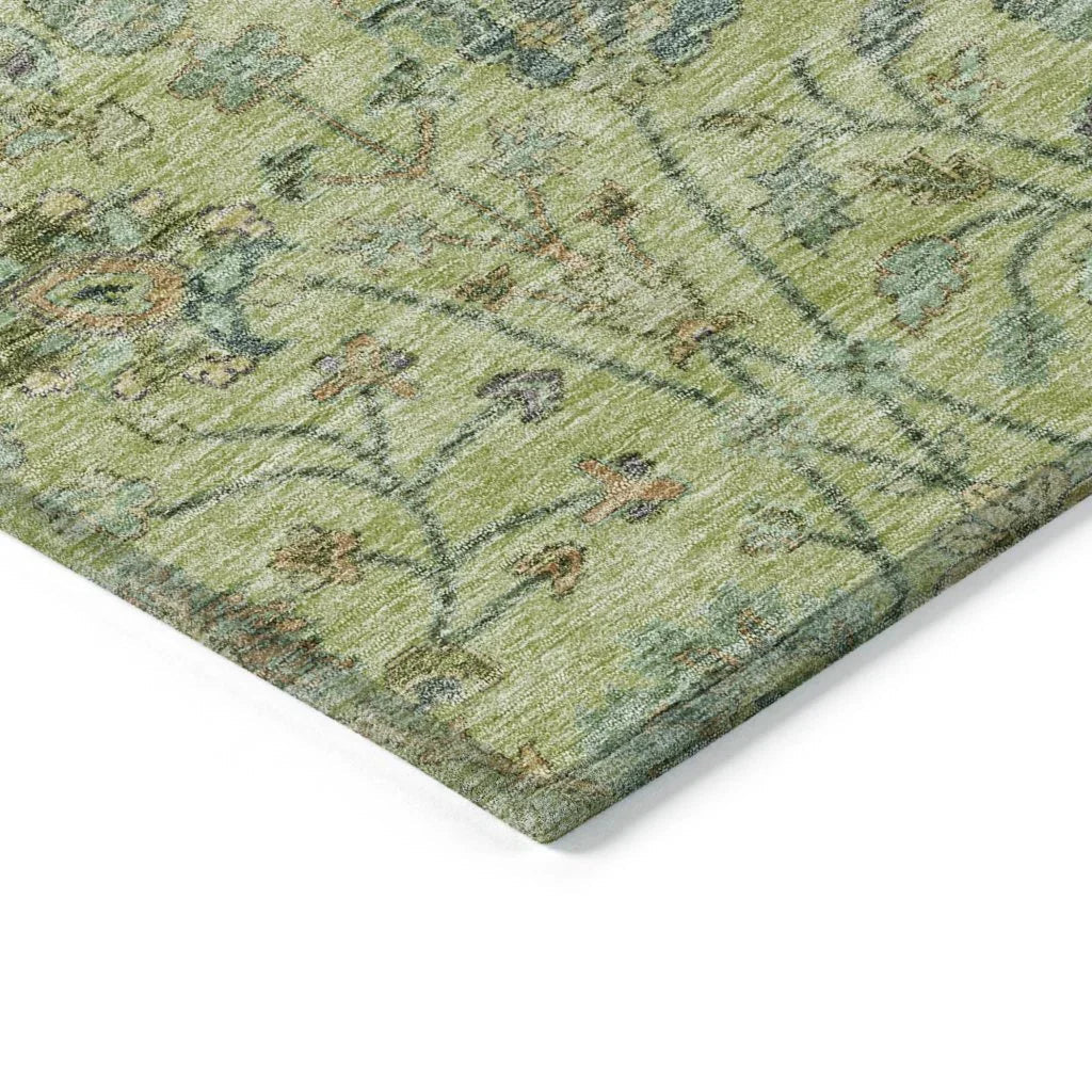 LOOMLAN Rugs Echo Mint Washable Indoor-Outdoor Rug
