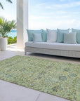 LOOMLAN Rugs Echo Mint Washable Indoor-Outdoor Rug