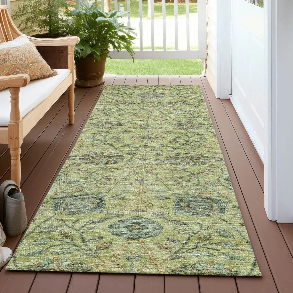 LOOMLAN Rugs Echo Mint Washable Indoor-Outdoor Rug