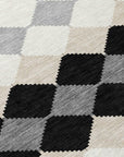 LOOMLAN Rugs Eira Black Washable Indoor-Outdoor Rug