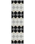 LOOMLAN Rugs Eira Black Washable Indoor-Outdoor Rug