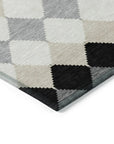 LOOMLAN Rugs Eira Black Washable Indoor-Outdoor Rug