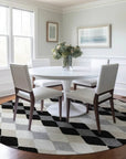 LOOMLAN Rugs Eira Black Washable Indoor-Outdoor Rug