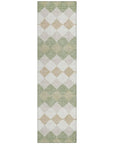 LOOMLAN Rugs Eira Green Washable Indoor-Outdoor Rug