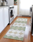 LOOMLAN Rugs Eira Green Washable Indoor-Outdoor Rug