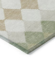 LOOMLAN Rugs Eira Green Washable Indoor-Outdoor Rug