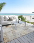 LOOMLAN Rugs Elanor Brown Washable Indoor-Outdoor Rug
