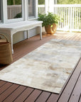 LOOMLAN Rugs Elanor Brown Washable Indoor-Outdoor Rug