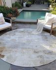 LOOMLAN Rugs Elanor Brown Washable Indoor-Outdoor Rug