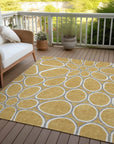 LOOMLAN Rugs Elantra Gold Washable Indoor-Outdoor Rug