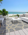 LOOMLAN Rugs Elantra Gray Washable Indoor-Outdoor Rug