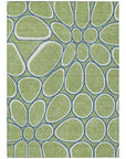 LOOMLAN Rugs Elantra Green Washable Indoor-Outdoor Rug