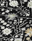 LOOMLAN Rugs Elara Black Washable Indoor-Outdoor Rug