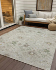 LOOMLAN Rugs Elara Brown Washable Indoor-Outdoor Rug