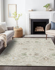 LOOMLAN Rugs Elara Brown Washable Indoor-Outdoor Rug