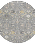 LOOMLAN Rugs Elara Gray Washable Indoor-Outdoor Rug