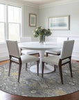 LOOMLAN Rugs Elara Gray Washable Indoor-Outdoor Rug