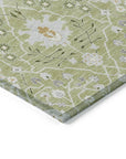 LOOMLAN Rugs Elara Green Washable Indoor-Outdoor Rug
