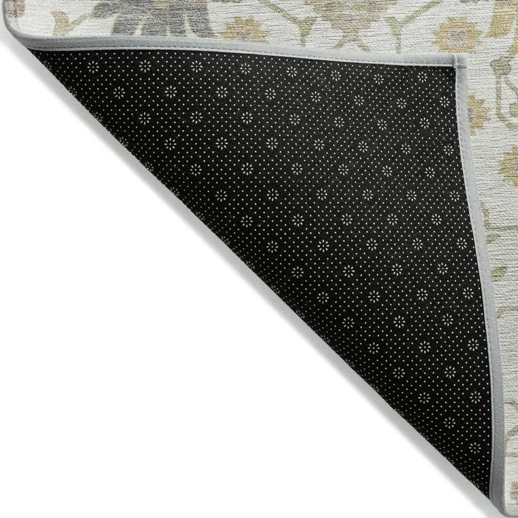 LOOMLAN Rugs Elara Ivory Washable Indoor-Outdoor Rug