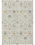 LOOMLAN Rugs Elara Ivory Washable Indoor-Outdoor Rug
