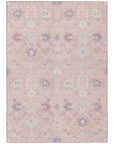 LOOMLAN Rugs Elara Pink Washable Indoor-Outdoor Rug