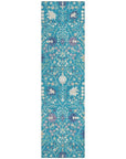 LOOMLAN Rugs Elara Teal Washable Indoor-Outdoor Rug