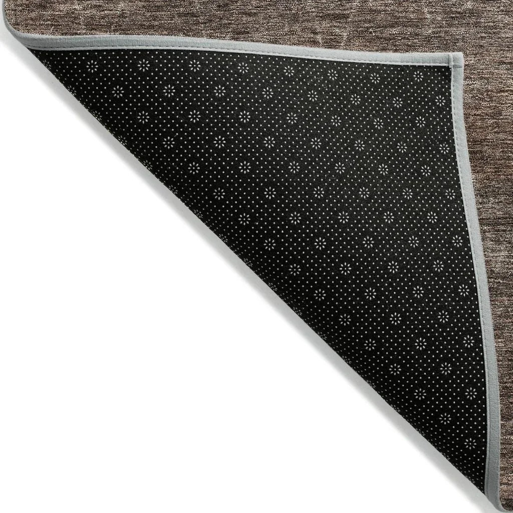 LOOMLAN Rugs Elaria Brown Washable Indoor-Outdoor Rug