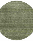 LOOMLAN Rugs Elaria Green Washable Indoor-Outdoor Rug