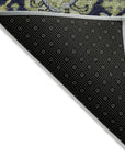LOOMLAN Rugs Elarion Green Washable Indoor-Outdoor Rug