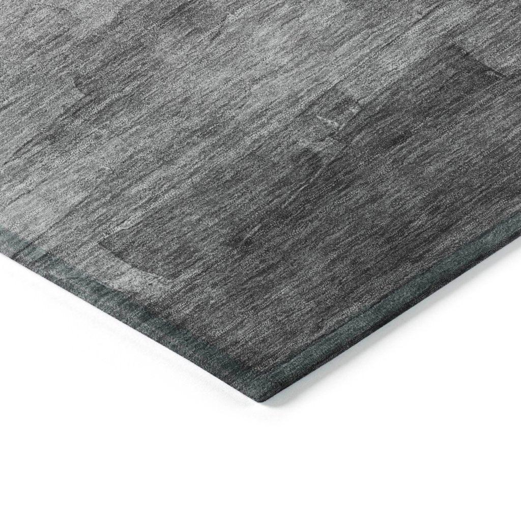 LOOMLAN Rugs Elarune Gray Washable Indoor-Outdoor Rug