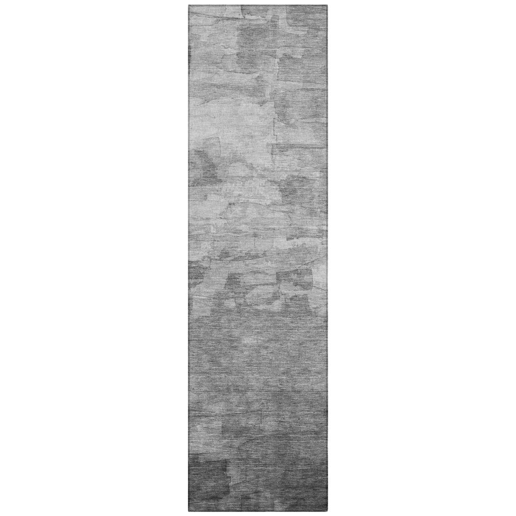 LOOMLAN Rugs Elarune Gray Washable Indoor-Outdoor Rug