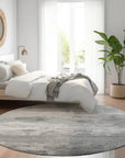 LOOMLAN Rugs Elarune Gray Washable Indoor-Outdoor Rug