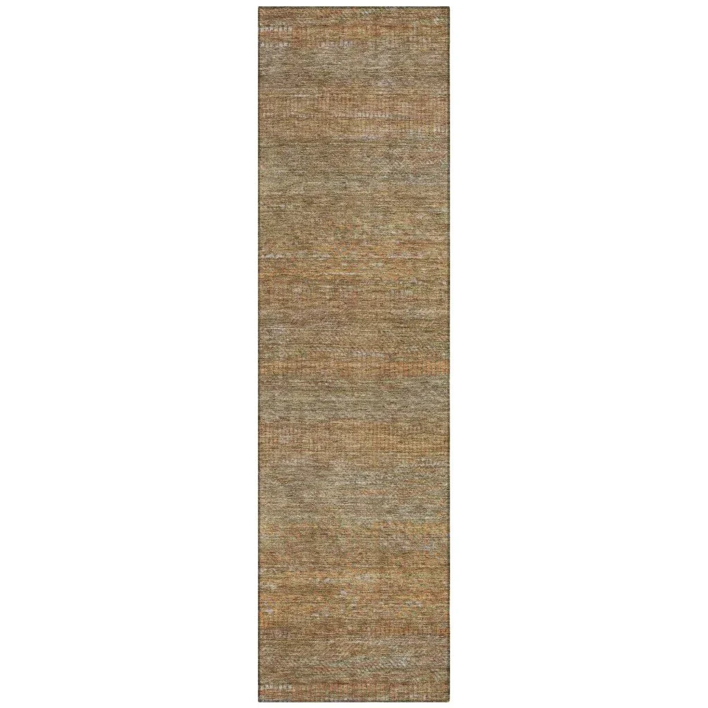 LOOMLAN Rugs Elenore Brown Washable Indoor-Outdoor Rug