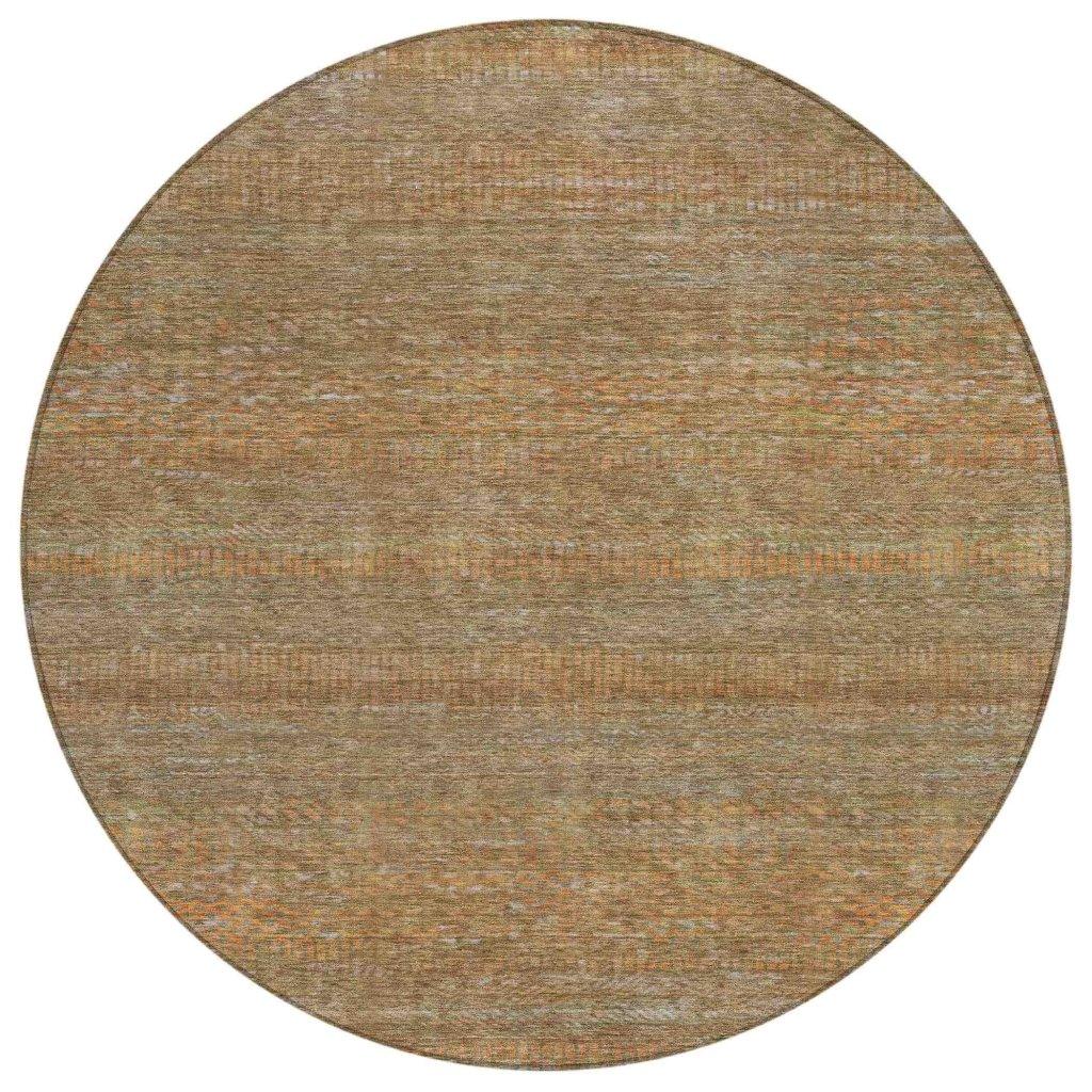 LOOMLAN Rugs Elenore Brown Washable Indoor-Outdoor Rug