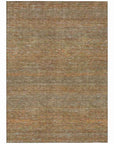 LOOMLAN Rugs Elenore Brown Washable Indoor-Outdoor Rug