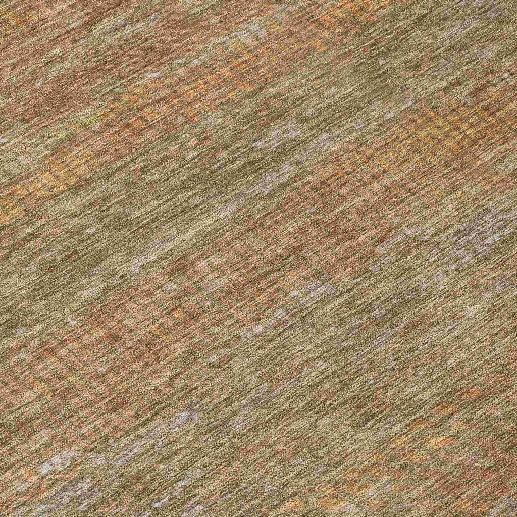 LOOMLAN Rugs Elenore Brown Washable Indoor-Outdoor Rug