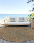 LOOMLAN Rugs Elenore Brown Washable Indoor-Outdoor Rug