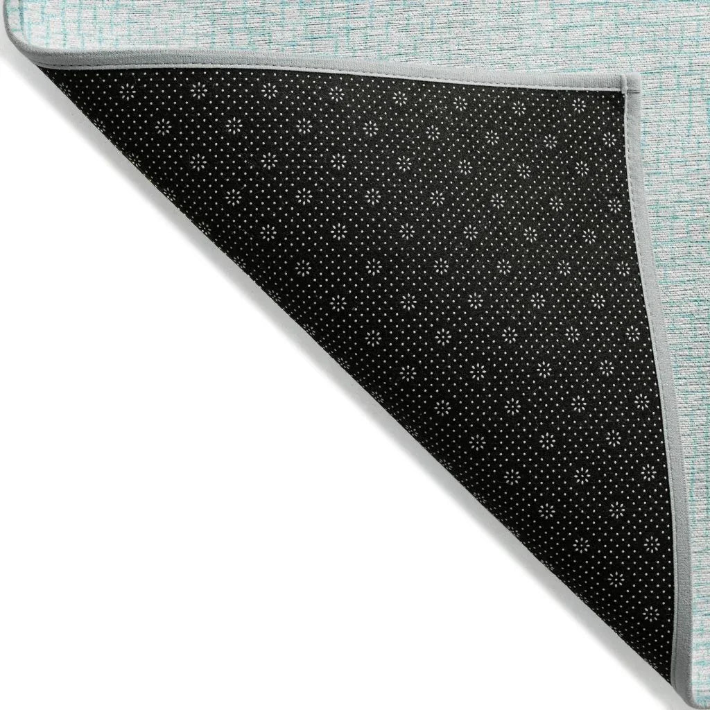 LOOMLAN Rugs Eleya Blue Washable Indoor-Outdoor Rug