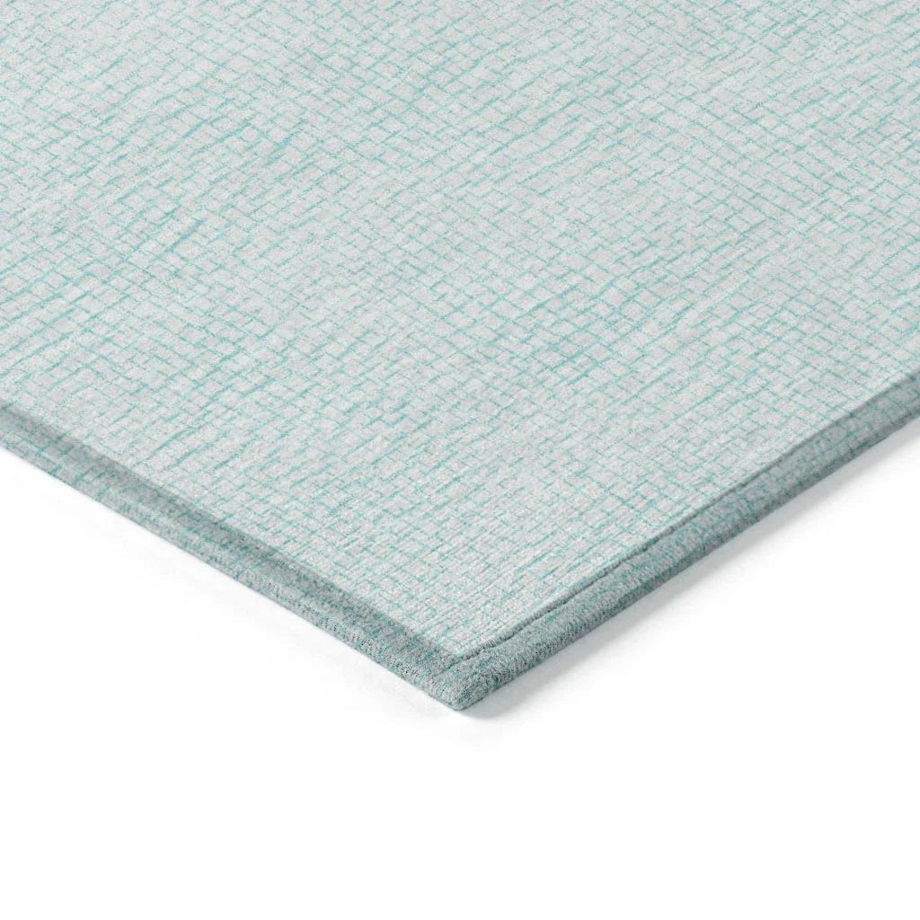 LOOMLAN Rugs Eleya Blue Washable Indoor-Outdoor Rug