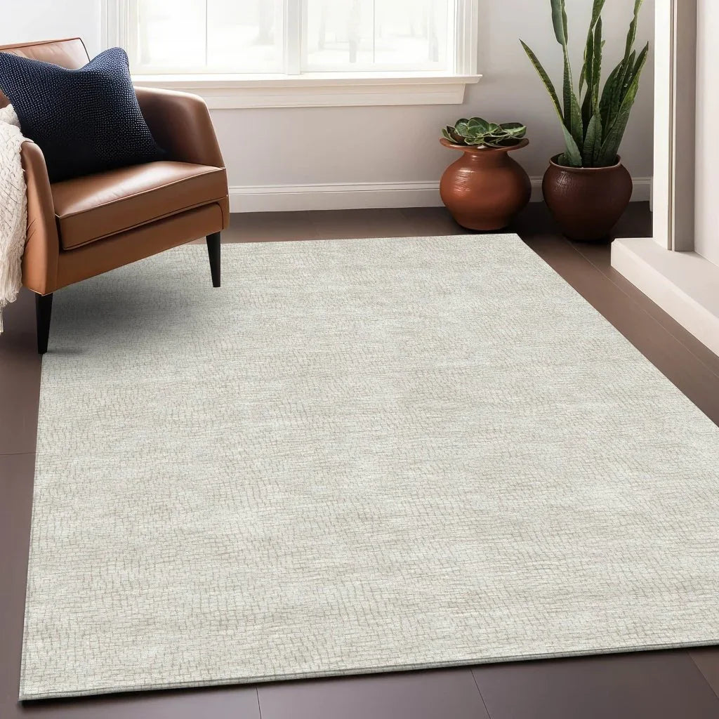 LOOMLAN Rugs Eleya Brown Washable Indoor-Outdoor Rug