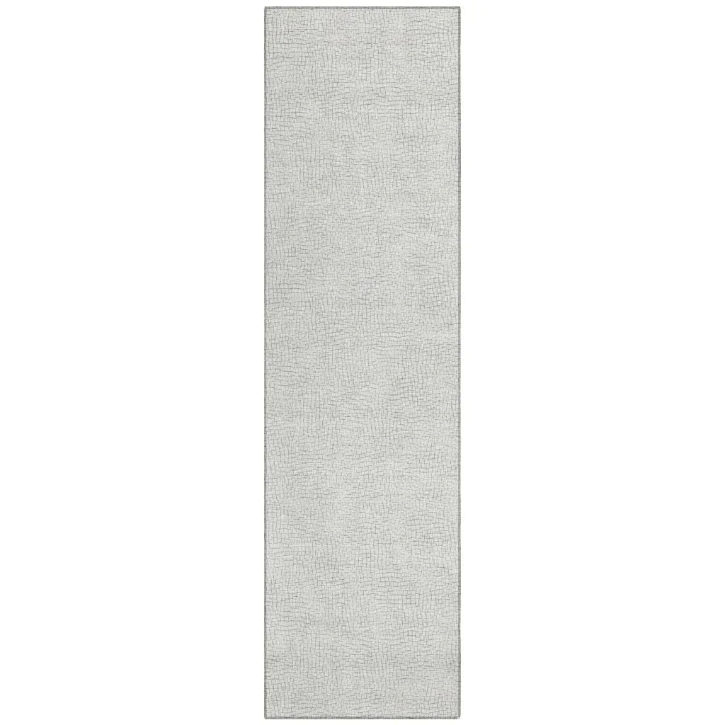 LOOMLAN Rugs Eleya Gray Washable Indoor-Outdoor Rug