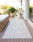 LOOMLAN Rugs Eleya Gray Washable Indoor-Outdoor Rug