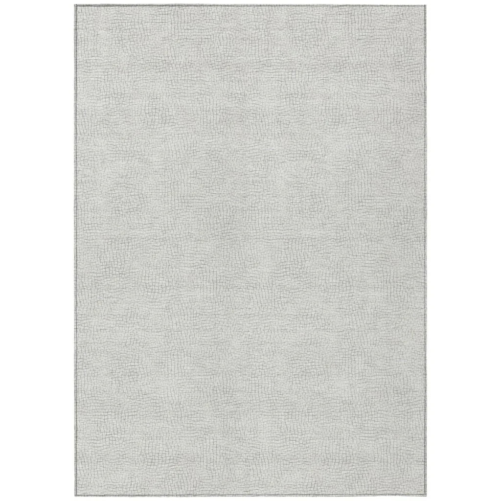 LOOMLAN Rugs Eleya Gray Washable Indoor-Outdoor Rug