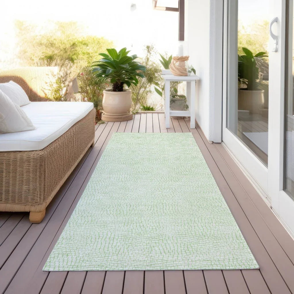 LOOMLAN Rugs Eleya Green Washable Indoor-Outdoor Rug