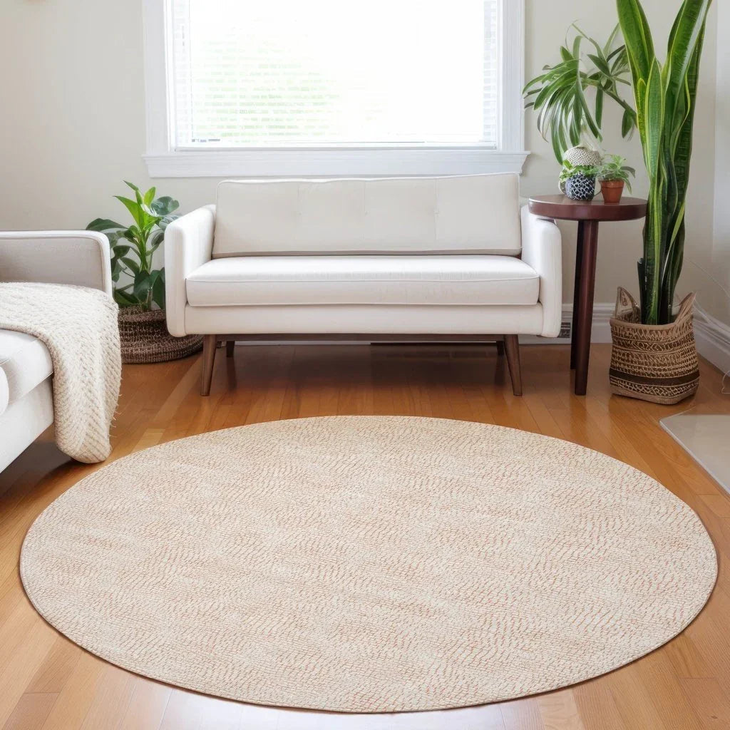 LOOMLAN Rugs Eleya Orange Washable Indoor-Outdoor Rug