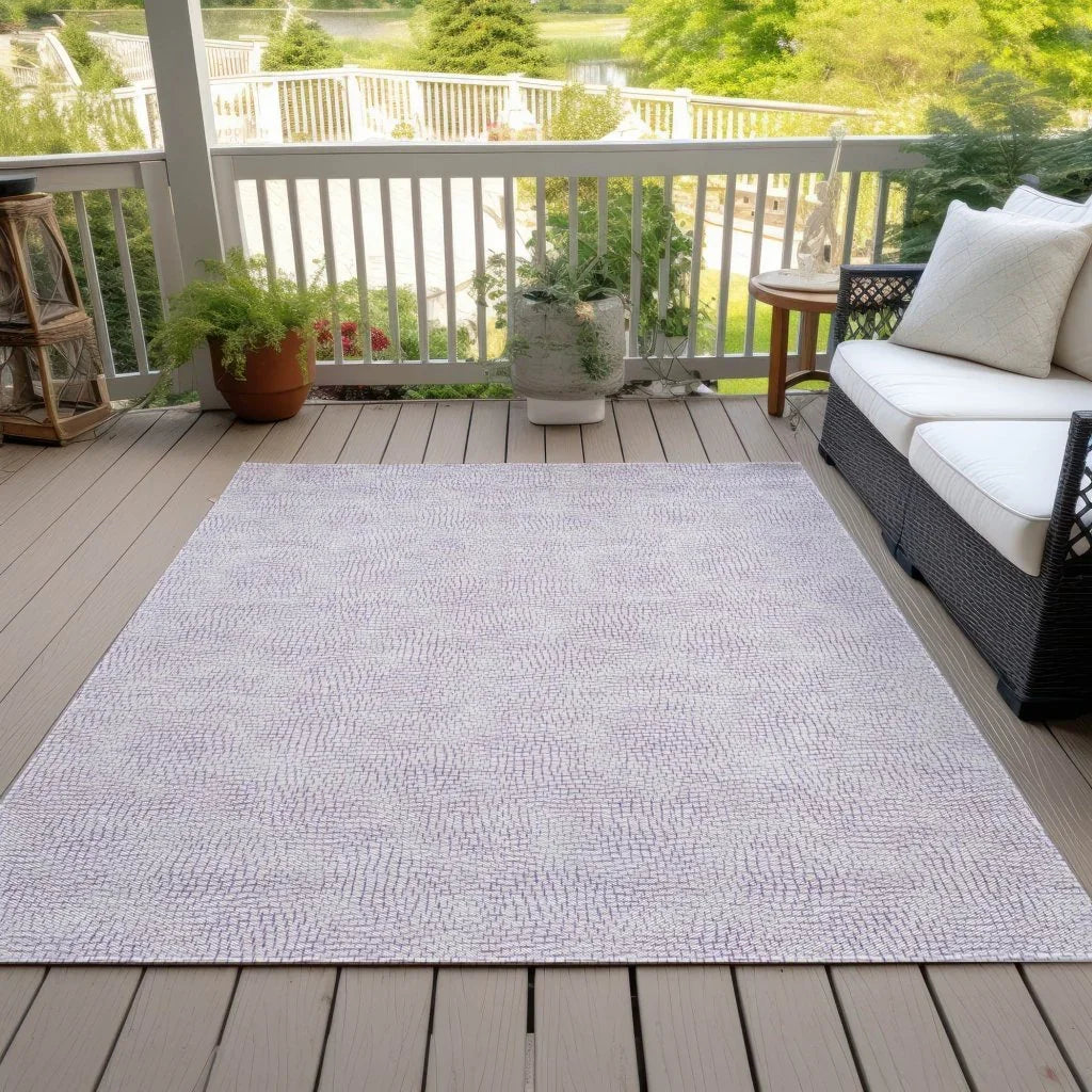 LOOMLAN Rugs Eleya Purple Washable Indoor-Outdoor Rug